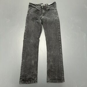 Vorta Jeans Boys 28 Black Slim Straight Denim Casual Skate Streetwear Kids